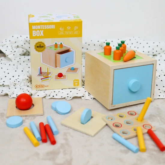 Die Montessori-Box 4 in 1 ist das beste Multifunktionsspielzeug für die kindliche Entwicklung