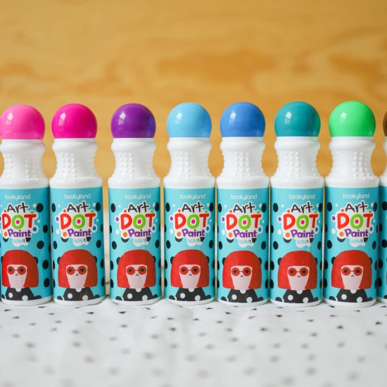 Farben in einer Tube für Punktmalerei, abwaschbar, 12 Stück, Tookyland