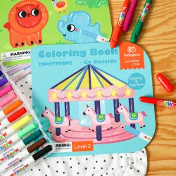 Mein Erstes Ausmalbuch - Abenteuer Draußen Level 2