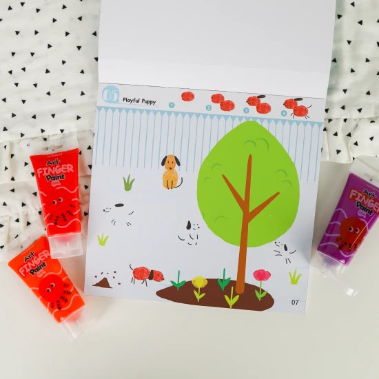 Fingerfarben-Malvorlagen für Kinder Tookyland World