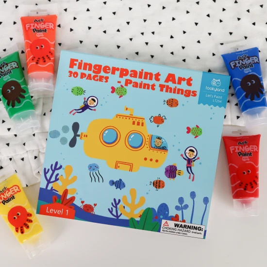 Fingerfarben-Malvorlagen für Kinder Tookyland World