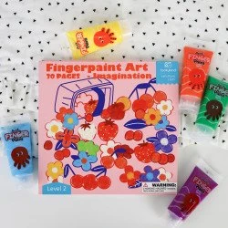 Fingerfarben-Malkünstler Set Level 2 mit 30 Blättern – Kreatives Spielzeug für Kinder