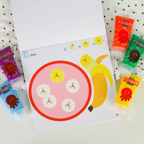 Fingerfarben-Malvorlagen für Kinder vom Künstler Tookyland