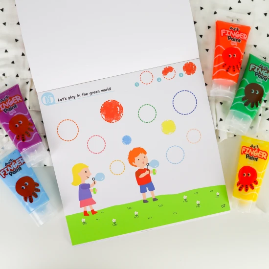 Fingerfarben-Malvorlagen für Kinder vom Künstler Tookyland