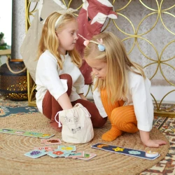 Sensorisches Memo-Spiel und Puzzle für Kinder: Lernspielzeug zur Förderung der Wahrnehmung und Konzentration