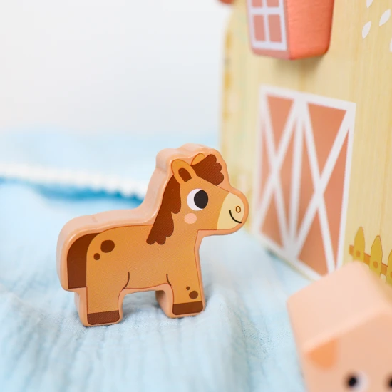 Bauernhof-Spielhaus Pastell