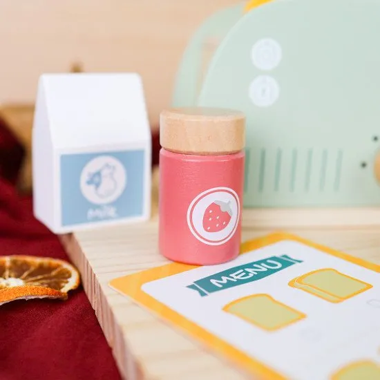 Kindertoaster mit Zubehör (Pastell)