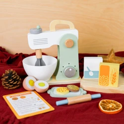 Pastellfarbener Spielzeug-Mixer mit Zubehör Set