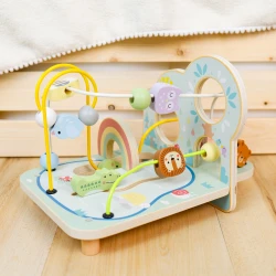 Pastellfarbener Wald Motorik-Labyrinth - Lernspielzeug für Kinder