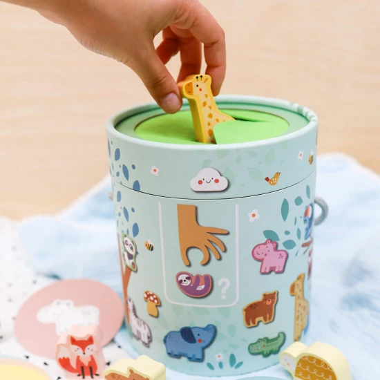 Brettspiel „Tiere berühren und finden“ für Kinder Tooky Toy