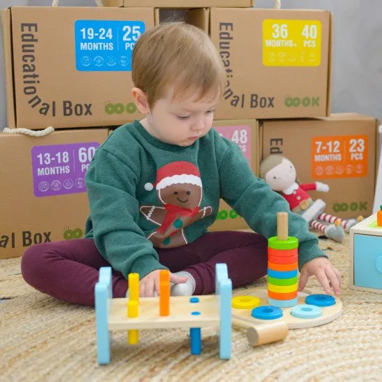 13–18 Monate Lernbox Midi Didaktisches Spielzeug ab 1 Jahr Tooky Toy