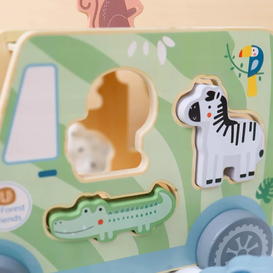 Holzeinlage Safaritiere