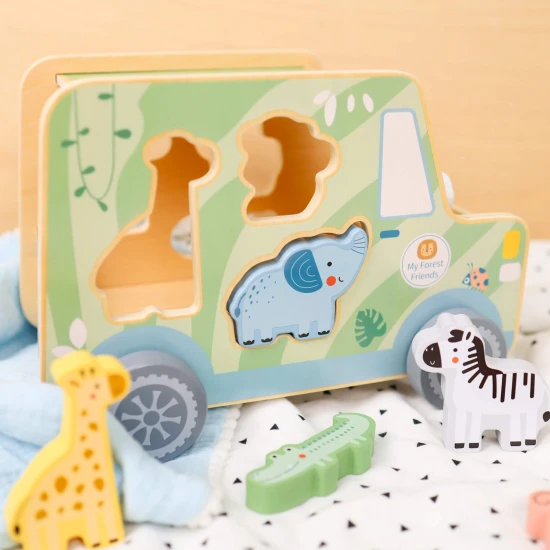 Holzeinlage Safaritiere