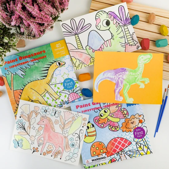 Wassermalerei Dinosaurier Aquarell Malbücher Tookyland