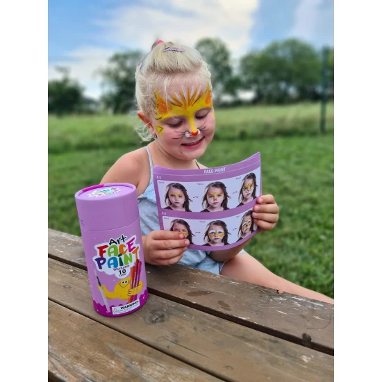 Fröhliche Gesichtsfarben 10 Stück Tooky Toy