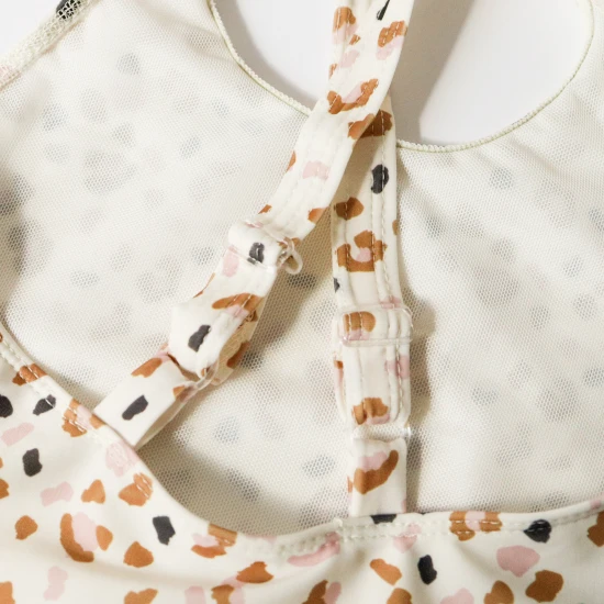 Mädchen Kinderbademode mit LSF 50+ Leopard beige von Swim Essentials