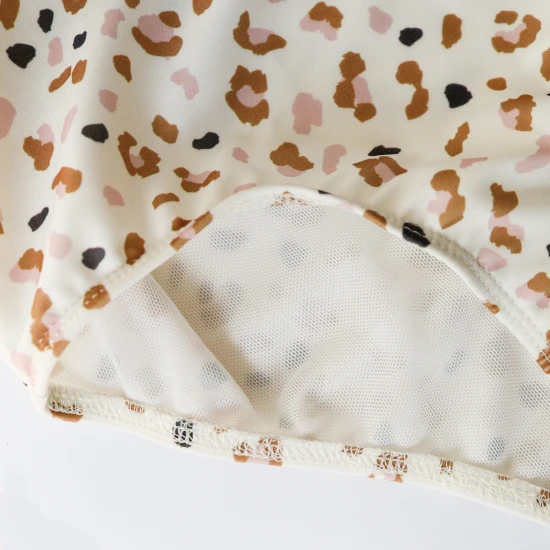 Mädchen Kinderbademode mit LSF 50+ Leopard beige von Swim Essentials