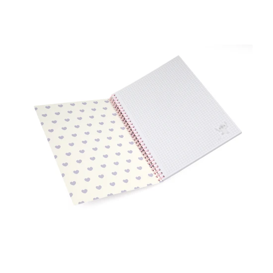 Spiralnotizbuch Stitch Pastel B5 mit Disney-Motiv, Pastellfarben, 100 Seiten, ideal für Notizen und Tagebuch