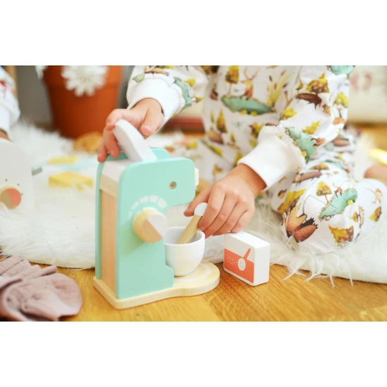 Kinder-Kaffeemaschine mit Zubehör-Set - Spielzeug für Nachwuchs-Baristas
