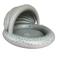 Aufblasbarer Pool mit Baldachin Green Leopard 100 cm