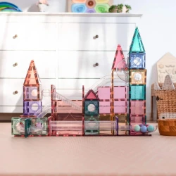 Magnetischer Bausatz Pastel Ball Run Pack 106 Teile