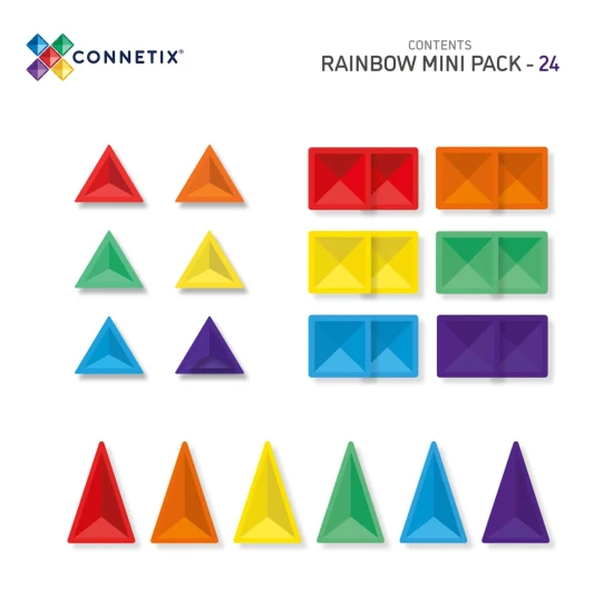 Magnetischer Bausatz Rainbow Mini Pack 24 Teile