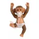 Niedliches handgefertigtes Affenbaby mit Vinylkörper, realistischen Details und beweglichen Gelenken, 32 cm.