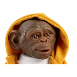 Guca Affe mit weichem Stoffkörper im gelben Pullover 32 cm