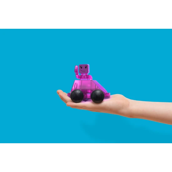 Magnetischer Bausatz Downhill Duo 40-teilig. Ein tolles Geschenk für Kinder, die Autos lieben.