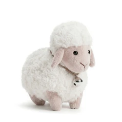 Schaf Dolly mit Glöckchen 13 cm Milky