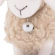 Schaf Dolly mit Glöckchen 13 cm Beige