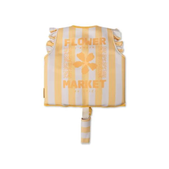 Schwimmweste mit gelbem Blumenmuster von Swim Essentials für Kinder von 3-6 Jahren