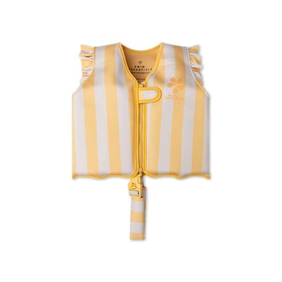Schwimmweste mit gelbem Blumenmuster von Swim Essentials für Kinder von 3-6 Jahren