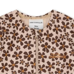 Wildblumen-Badeanzug mit langen Ärmeln und UV-Schutz 50+