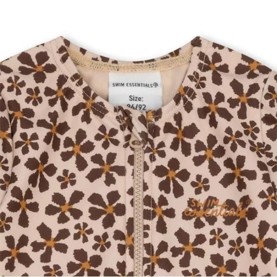 Wildblumen-Badeanzug mit langen Ärmeln und UV-Schutz 50+