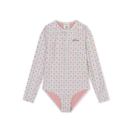 Cozy Hearts UPF 50+ Langarm-Badeanzug
