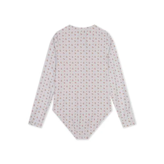 Cozy Hearts UPF 50+ Langarm-Badeanzug