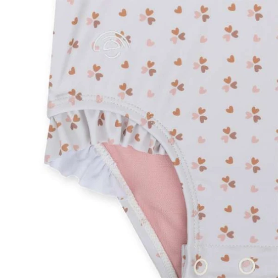 Cozy Hearts UPF 50+ Langarm-Badeanzug