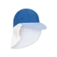 Badekappe mit Nackenschutz und UPF 50+ Blau