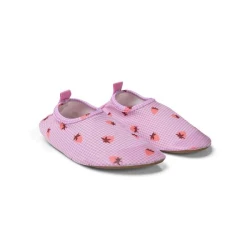Badeschuhe in Erdbeerrot