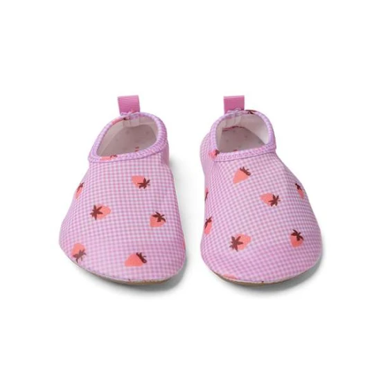 Badeschuhe in Erdbeerrot
