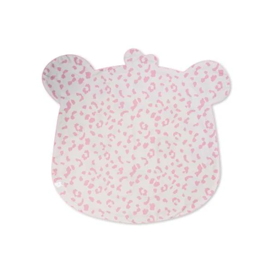 Geformtes Strandtuch, beiges Leopardenmuster, 140 cm