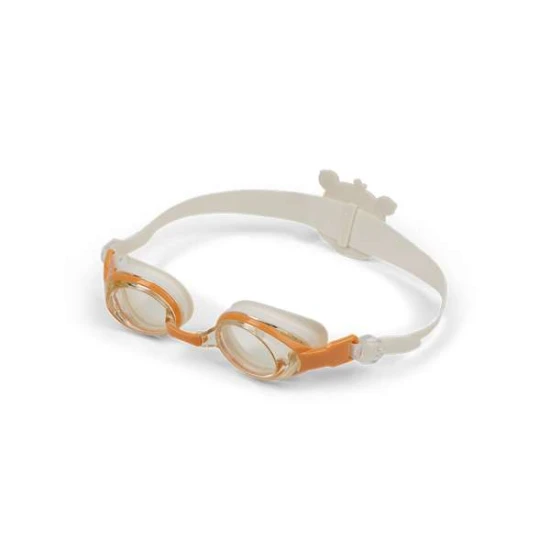 Schwimmbrille für Kinder, beige Leopardenmuster