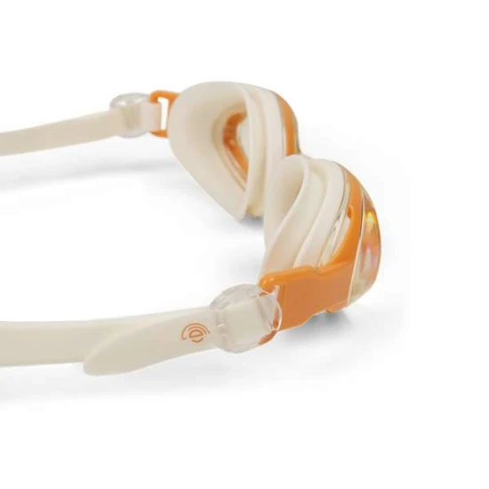 Schwimmbrille für Kinder, beige Leopardenmuster