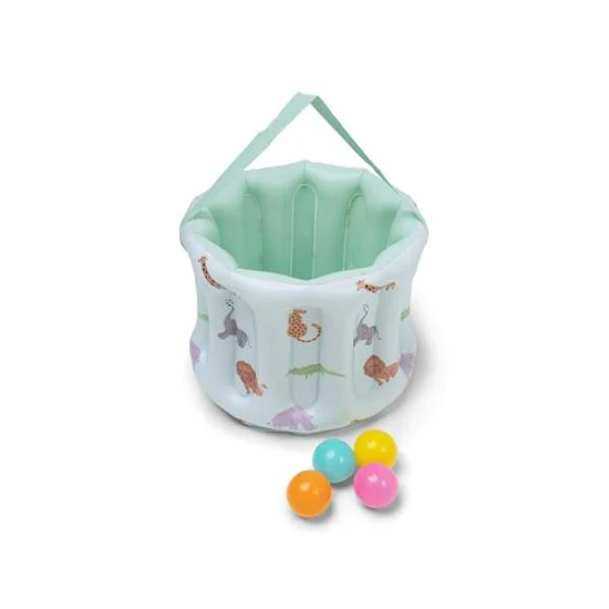 Aufblasbarer Pool mit Rutsche Swim Essentials Safari Adventure 210 × 150 cm mit Elefanten-Sprinkler