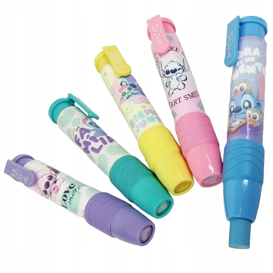 Ausziehbarer Radiergummi im Stitch-Stift – praktisch und süß