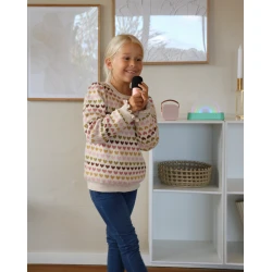 Bluetooth Karaoke-Set Mikrofon und Lautsprecher Pink