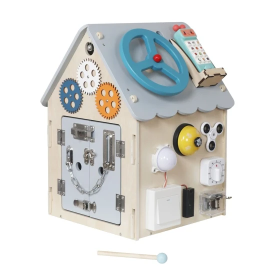 Ein Haus mit Schlössern Grau