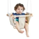 Kinder-Textilschaukel, 100 % Baumwolle, beige