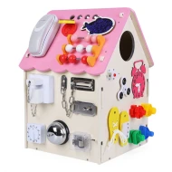 Ein Haus mit Schlössern Rosa